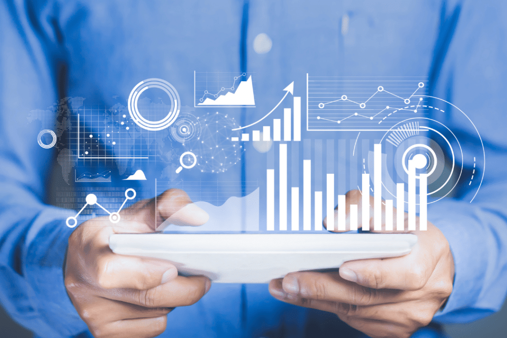 Data-driven digital marketing campaign tracking clicks, conversions, and ROI for local businesses
